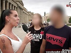 Deutsch Außen Straße anal Casting für Hündin Jacky gesetzlos