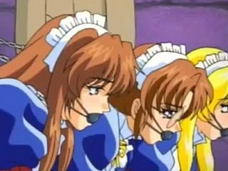 Mooie dienstmeisjes down openbare villeinage - Hentai anime -seks