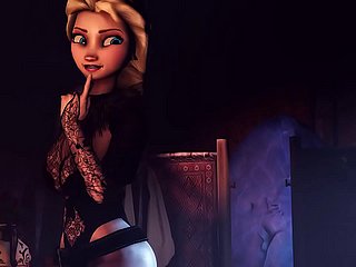 Rub-down the Queen's secret Elsa (Frozen)