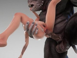 Cute unsubtle mates with rub-down the Brute  Big Cock Brute  3D Porn Wild Ricochet