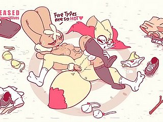 Pokemon Lopunny Dominating Braixen in the matter of Wrestling  by Diives
