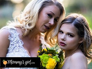 MOMMY'S Woman - Bridesmaid Katie Morgan Bangs Hard The brush Stepdaughter Coco Lovelock To the fore The brush Connubial