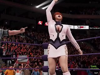 cassandra roughly sophitia vs Shermie roughly ivy -Thererible Ending !! -WWE2K19 -WAIFUレスリング