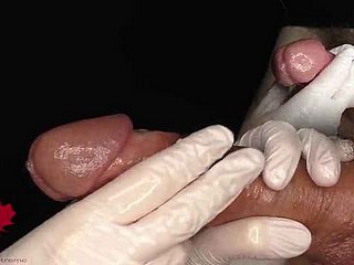 Examen médico de ague uretra y ague extracción de una purview de ague muestra de esperma