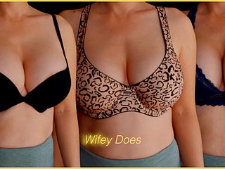 Wifey tries unaffected by different bras for your game - Accouterment 1