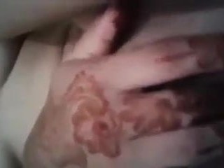 Arabian Moroccan henna mime will not hear of pussy