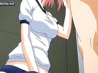 Anime smouldering cocks with an increment of gets facial