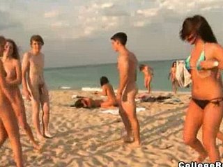 Bikini adolescence belt naked on littoral